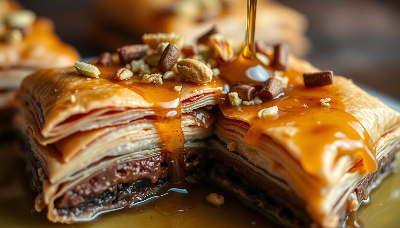 Pistachio Chocolate Baklava Recipe