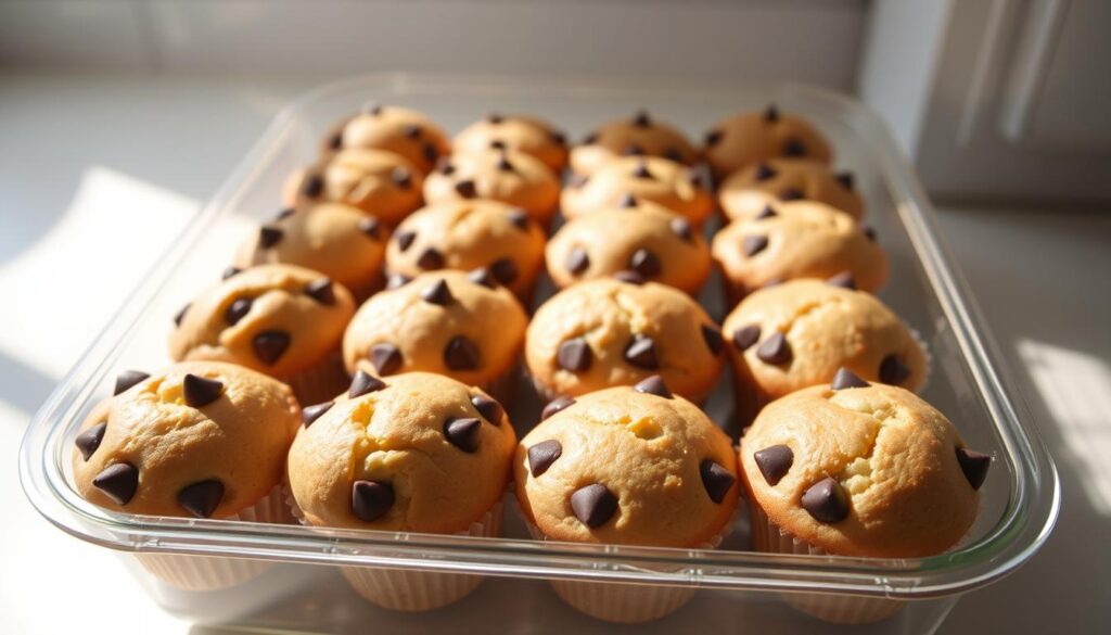 Storing Mini Chocolate Chip Muffins Storing Mini Chocolate Chip Muffins
